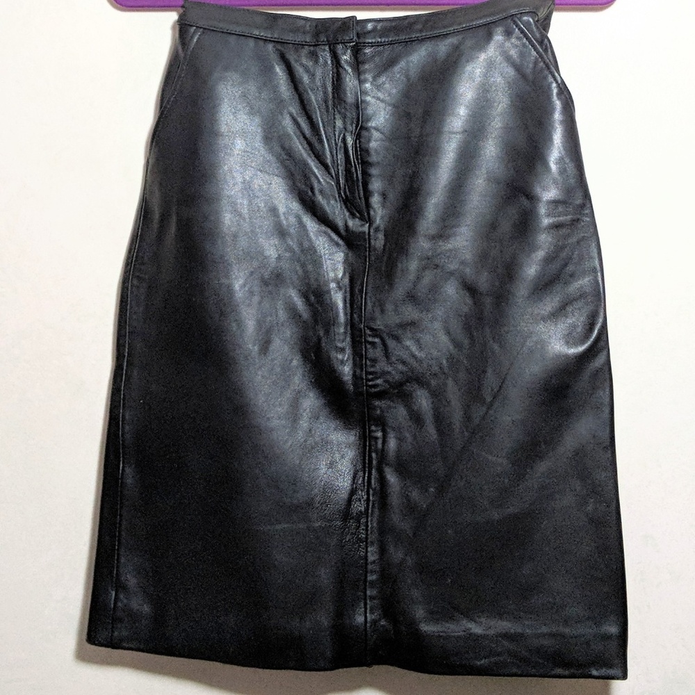 Genuine Leather Skirt | 4